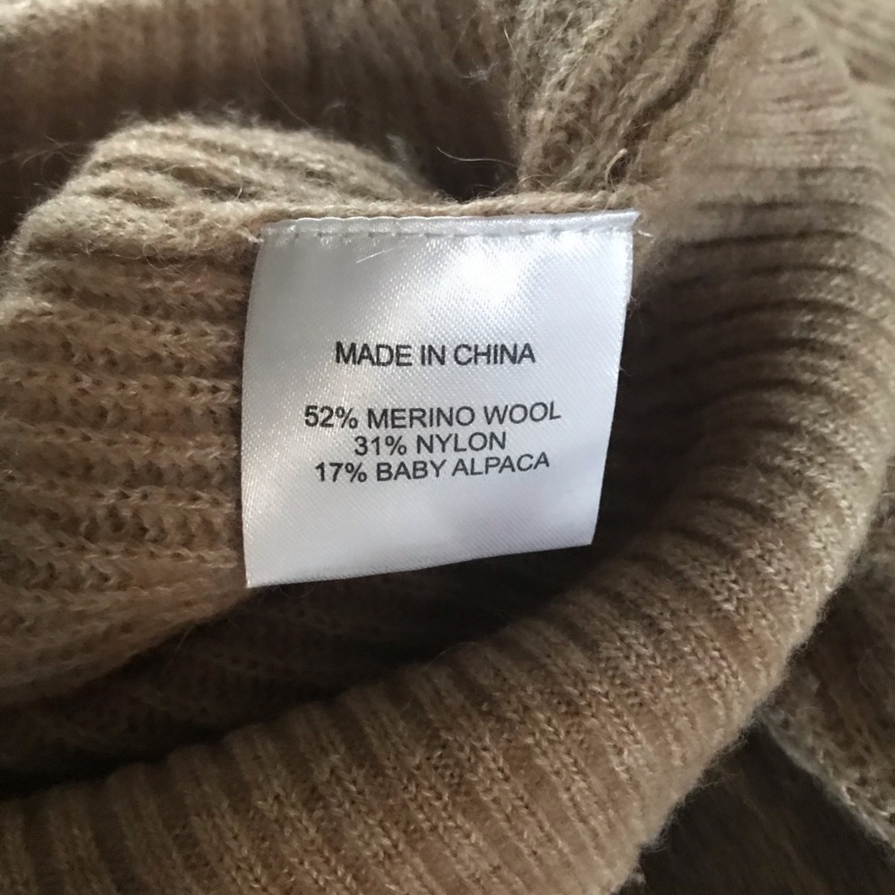 Quince Baby Alpaca-Wool Quarter Zip in Camel - XS - NWT - Picture 6 of 8